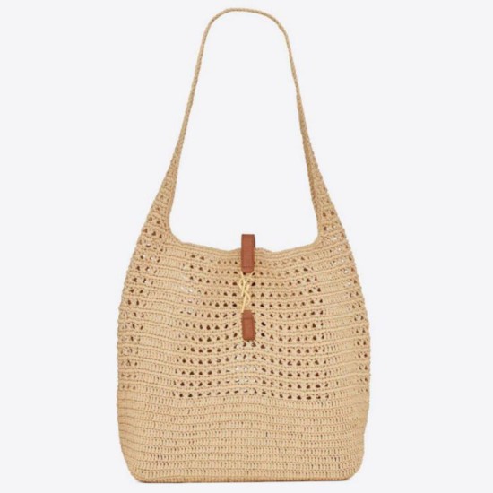 Fake Saint Laurent Le 5 A 7 Medium Tote Bag Naturel Raffia Replica