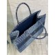 Replica Dior Medium Book Tote Bag in Blue Denim Oblique Jacquard Replica Dior Medium Book Tote Bag in Blue Denim Oblique Jacquard
