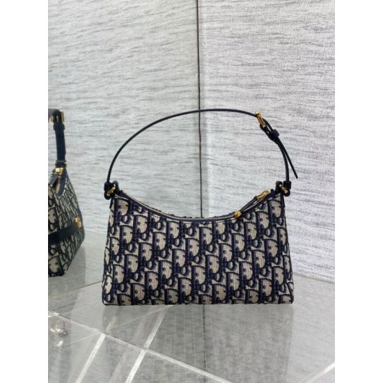 Replica Dior 30 Montaigne Cigale Mini Bag in Blue Oblique Jacquard Replica Dior 30 Montaigne Cigale Mini Bag in Blue Oblique Jacquard