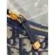 Replica Dior 30 Montaigne Cigale Mini Bag in Blue Oblique Jacquard Replica Dior 30 Montaigne Cigale Mini Bag in Blue Oblique Jacquard