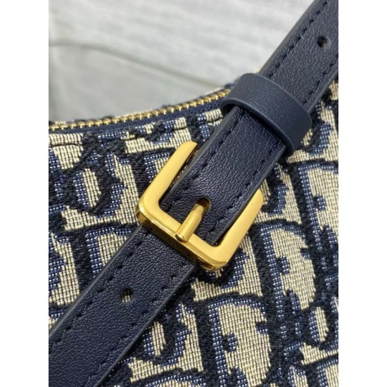 Replica Dior 30 Montaigne Cigale Mini Bag in Blue Oblique Jacquard Replica Dior 30 Montaigne Cigale Mini Bag in Blue Oblique Jacquard