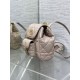 Replica Dior Caro Small Backpack in Beige Macrocannage Lambskin