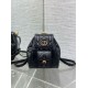 Replica Dior Caro Small Backpack in Black Macrocannage Lambskin
