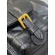 Replica Dior Caro Small Backpack in Black Macrocannage Lambskin