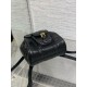 Replica Dior Caro Small Backpack in Black Macrocannage Lambskin