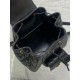 Replica Dior Caro Small Backpack in Black Macrocannage Lambskin