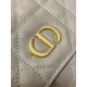 Replica Dior Caro Medium Backpack in Beige Macrocannage Lambskin
