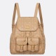 Replica Dior Caro Medium Backpack in Beige Macrocannage Lambskin