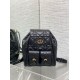 Replica Dior Caro Medium Backpack in Black Macrocannage Lambskin