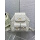Fake Dior Caro Medium Backpack in White Macrocannage Lambskin Replica