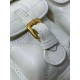 Fake Dior Caro Medium Backpack in White Macrocannage Lambskin Replica