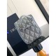 Replica Dior Toiletry Bag in Grey CD Diamond Canvas