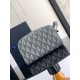 Replica Dior Toiletry Bag in Grey CD Diamond Canvas