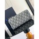 Replica Dior Toiletry Bag in Grey CD Diamond Canvas