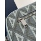 Replica Dior Toiletry Bag in Grey CD Diamond Canvas
