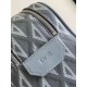 Replica Dior Toiletry Bag in Grey CD Diamond Canvas