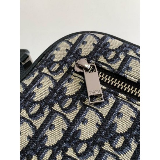 Fake Dior Toiletry Bag in Dior Beige Oblique Jacquard Replica