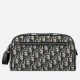 Fake Dior Toiletry Bag in Dior Beige Oblique Jacquard Replica