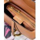 Replica Dior Saddle Bag with Strap in Brown Grained Calfskin