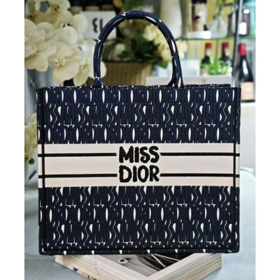 Replica Dior Large Miss Dior Book Tote Dark Blue Fake Dior Large Miss Dior Book Tote Dark Blue Replica