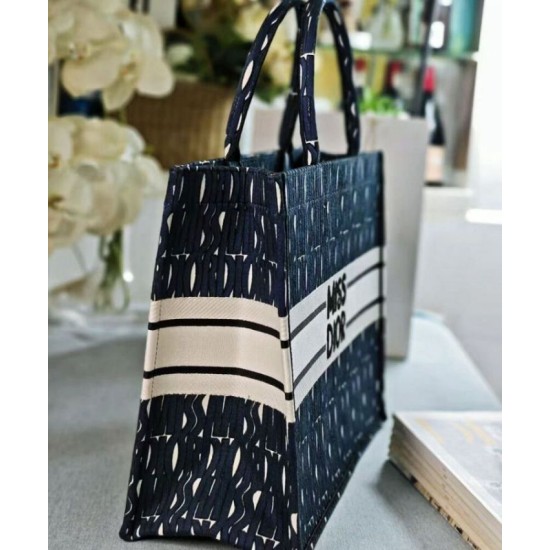Replica Dior Large Miss Dior Book Tote Dark Blue Fake Dior Large Miss Dior Book Tote Dark Blue Replica