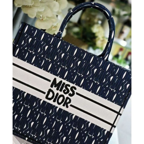 Replica Dior Large Miss Dior Book Tote Dark Blue Fake Dior Large Miss Dior Book Tote Dark Blue Replica
