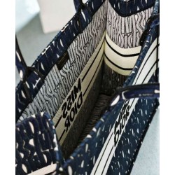 Fake Dior Large Miss Dior Book Tote Dark Blue Replica