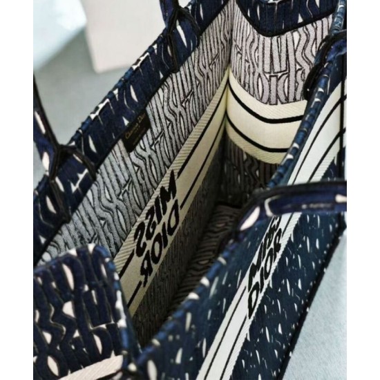 Replica Dior Large Miss Dior Book Tote Dark Blue Fake Dior Large Miss Dior Book Tote Dark Blue Replica