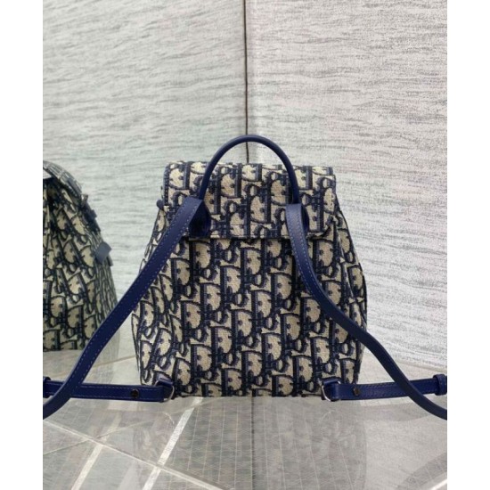 Replica Dior Dior Kids Backpack Dark Blue