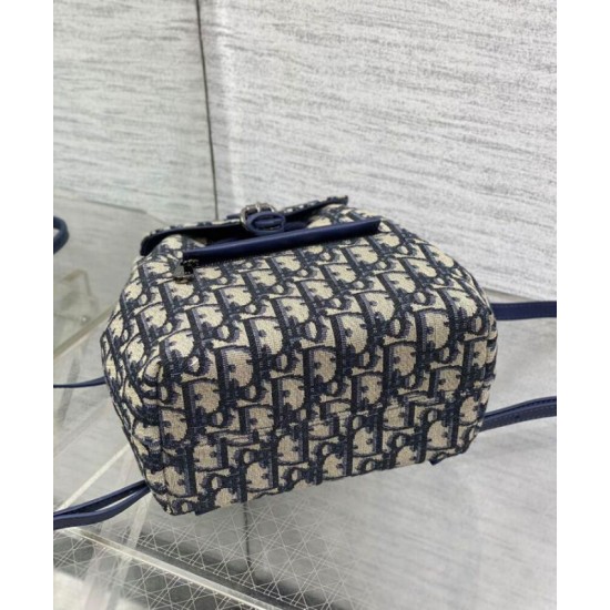 Replica Dior Dior Kids Backpack Dark Blue