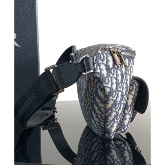 Replica Dior Dior 8 Belt Bag Dark Blue