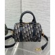 Fake Dior Groove 20 Bag Dior Oblique jacquard Dark Blue Replica Replica Dior Groove 20 Bag Dior Oblique jacquard Dark Blue