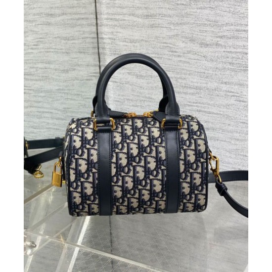 Fake Dior Groove 20 Bag Dior Oblique jacquard Dark Blue Replica Replica Dior Groove 20 Bag Dior Oblique jacquard Dark Blue