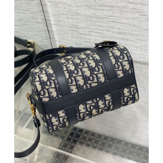 Fake Dior Groove 20 Bag Dior Oblique jacquard Dark Blue Replica Replica Dior Groove 20 Bag Dior Oblique jacquard Dark Blue