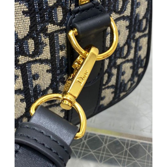 Fake Dior Groove 20 Bag Dior Oblique jacquard Dark Blue Replica Replica Dior Groove 20 Bag Dior Oblique jacquard Dark Blue