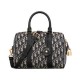 Fake Dior Groove 25 Bag Oblique jacquard Dark Blue Replica