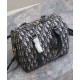 Fake Dior Groove 25 Bag Oblique jacquard Dark Blue Replica