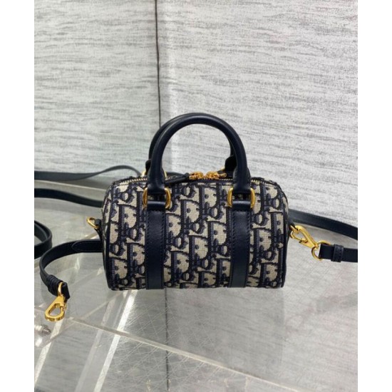 Replica Dior Groove 16 Mini Bag Dior Oblique jacquard Dark Blue Replica Dior Groove 16 Mini Bag Dior Oblique jacquard Dark Blue