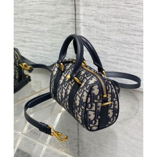 Replica Dior Groove 16 Mini Bag Dior Oblique jacquard Dark Blue Replica Dior Groove 16 Mini Bag Dior Oblique jacquard Dark Blue