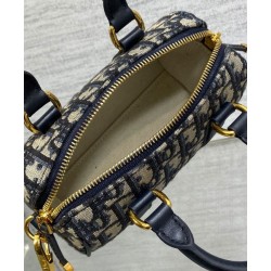 Replica Dior Groove 16 Mini Bag Dior Oblique jacquard Dark Blue