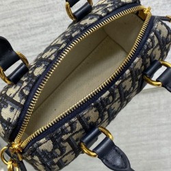 Replica Dior Groove 16 Mini Bag Dior Oblique jacquard Dark Blue