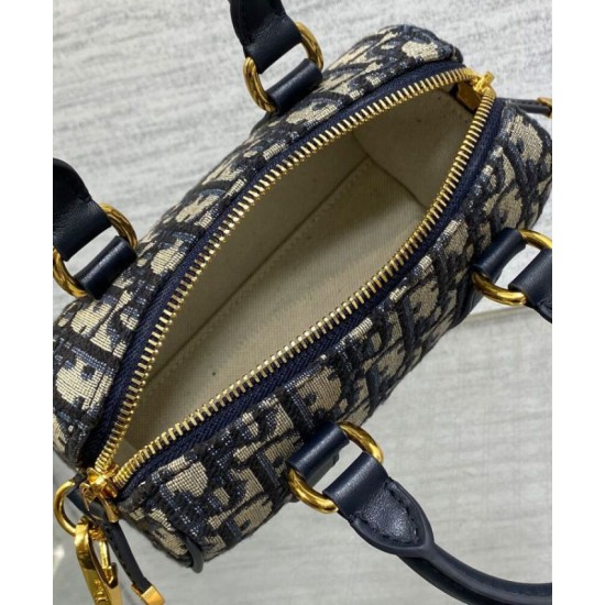 Replica Dior Groove 16 Mini Bag Dior Oblique jacquard Dark Blue Replica Dior Groove 16 Mini Bag Dior Oblique jacquard Dark Blue