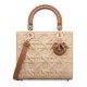 Replica Dior Medium Lady Dior Bag Apricot