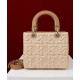 Replica Dior Medium Lady Dior Bag Apricot