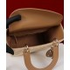 Replica Dior Medium Lady Dior Bag Apricot