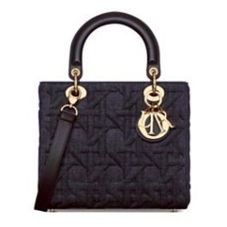 Replica Dior Medium Lady Dior Bag Dark Blue