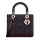 Replica Dior Medium Lady Dior Bag Dark Blue