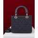 Replica Dior Medium Lady Dior Bag Dark Blue