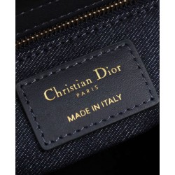 Replica Dior Medium Lady Dior Bag Dark Blue