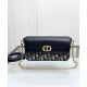 Replica Dior 30 Montaigne Avenue East-West Double Carry Mini Bag Dark Blue